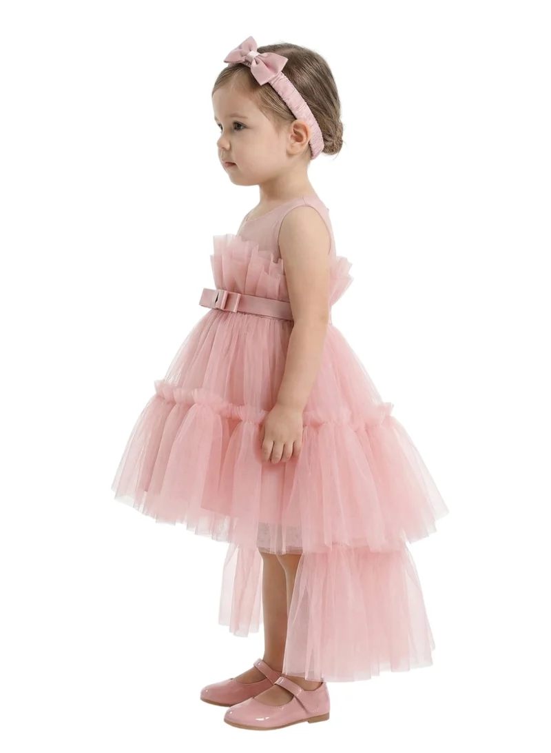 دىدانيالا فستان حفلات وردي من التول